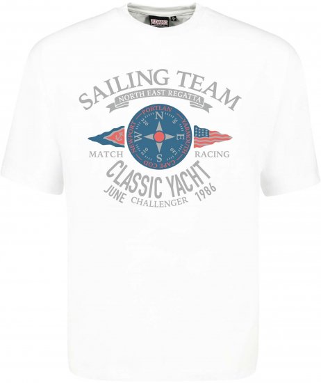 Adamo Sailing Comfort Fit T-Shirt White - Majice s potiskom - 