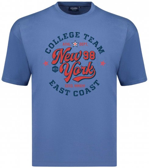 Adamo College Comfort Fit T-Shirt Blue - Majice s potiskom - 