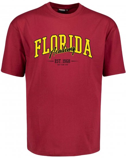 Adamo Florida Comfort Fit T-Shirt Red - Majice s potiskom - 