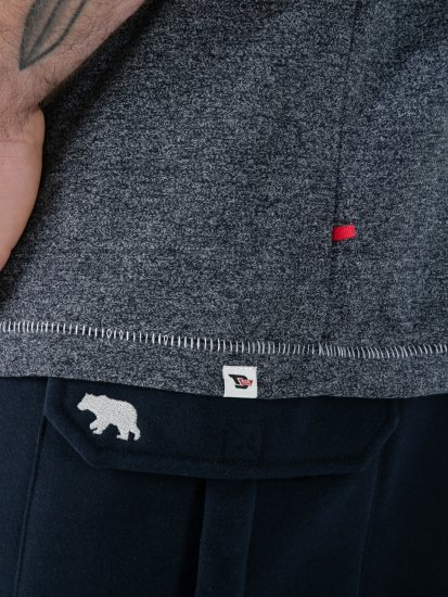 D555 Moyles Newport Beach Woody Car Printed T-Shirt Navy Twist - Majice s potiskom - 