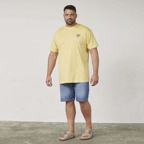 North Latitude 61316 Majica S Potiskom Koruzna - Kratke Majice - Moške kratke majice za močnejše postave