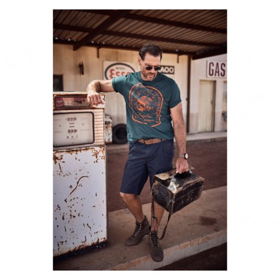 JP1880 T-Shirt Fearless Seaman Blue - Kratke Majice - Moške kratke majice za močnejše postave