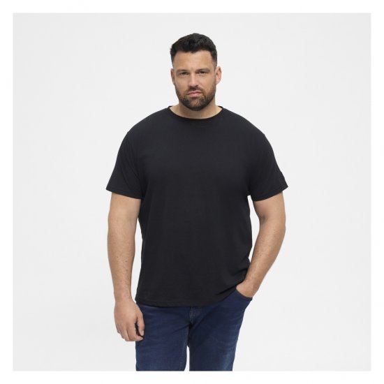 North Latitude T-Shirt O-Neck Black - Kratke Majice - Moške kratke majice za močnejše postave