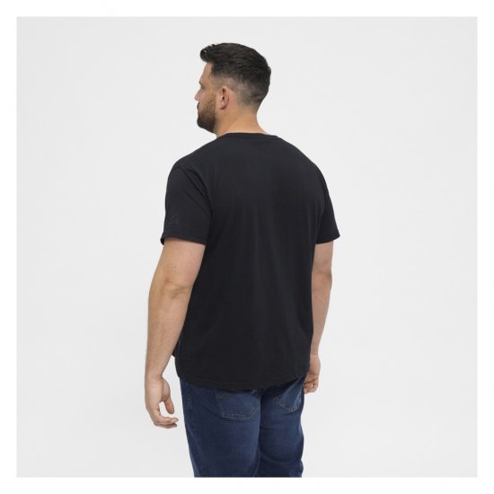 North Latitude T-Shirt O-Neck Black - Kratke Majice - Moške kratke majice za močnejše postave