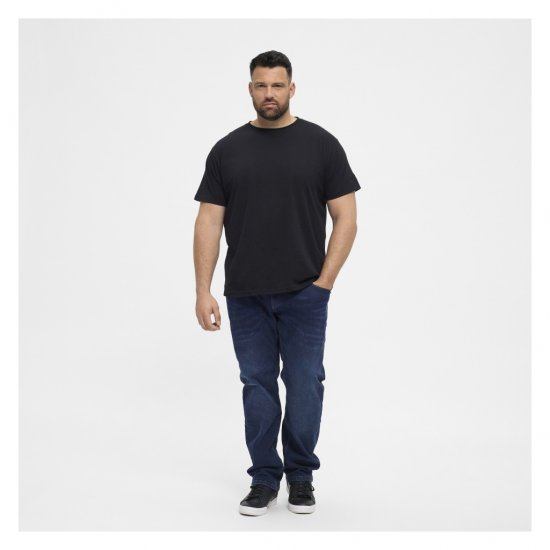 North Latitude T-Shirt O-Neck Black - Kratke Majice - Moške kratke majice za močnejše postave