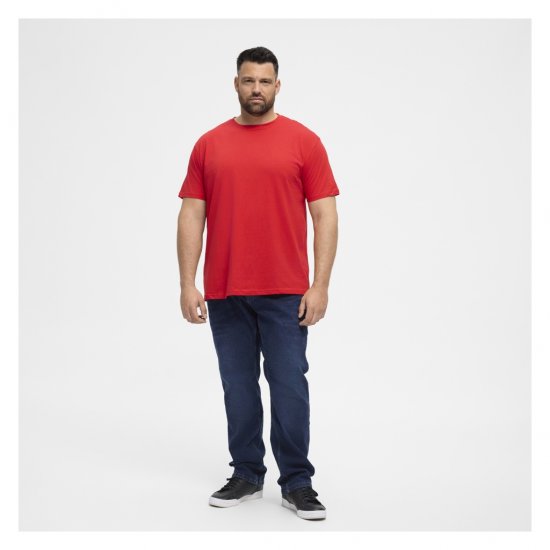 North Latitude T-Shirt O-Neck Red - Kratke Majice - Moške kratke majice za močnejše postave