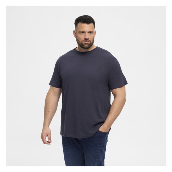 North Latitude T-Shirt O-Neck Navy Blue - Kratke Majice - Moške kratke majice za močnejše postave