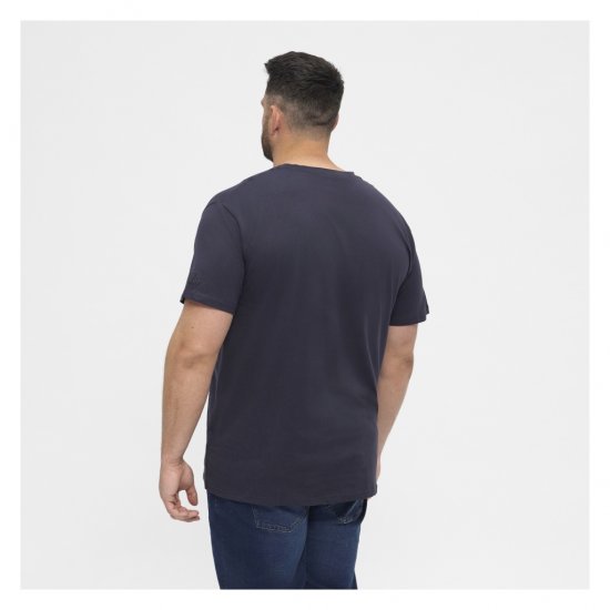 North Latitude T-Shirt O-Neck Navy Blue - Kratke Majice - Moške kratke majice za močnejše postave