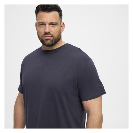 North Latitude T-Shirt O-Neck Navy Blue - Kratke Majice - Moške kratke majice za močnejše postave