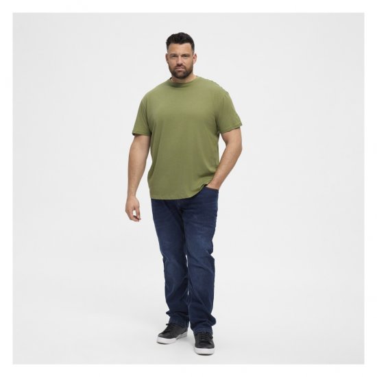 North Latitude T-Shirt O-Neck Olive Green - Kratke Majice - Moške kratke majice za močnejše postave