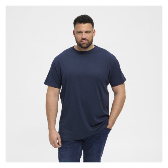 North Latitude Denim 2-Pack T-Shirt Navy Blue - Kratke Majice - Moške kratke majice za močnejše postave