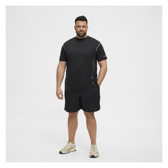 North Latitude Sport Tech T-Shirt Black - Kratke Majice - Moške kratke majice za močnejše postave