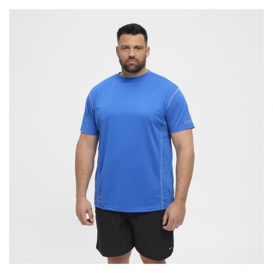 North Latitude Sport Tech T-Shirt Cobolt Blue - Kratke Majice - Moške kratke majice za močnejše postave