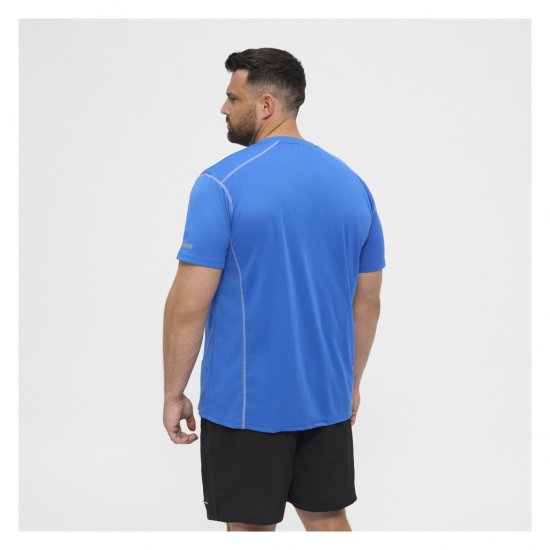 North Latitude Sport Tech T-Shirt Cobolt Blue - Kratke Majice - Moške kratke majice za močnejše postave