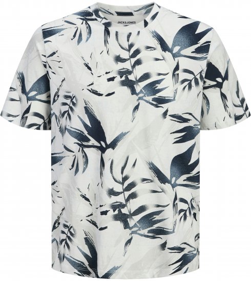 Jack & Jones Honolulu T-Shirt White - Kratke Majice - Moške kratke majice za močnejše postave