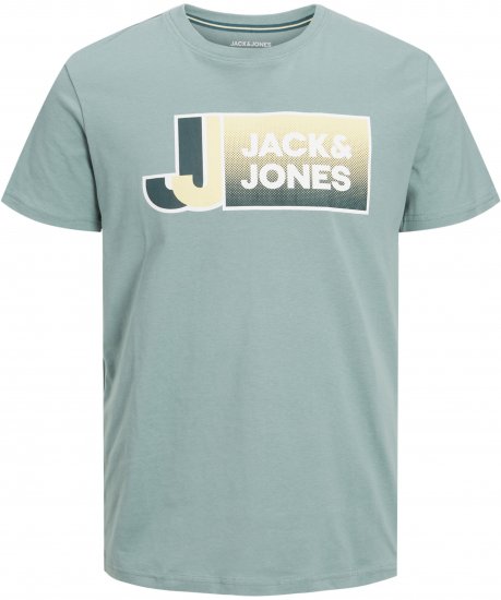 Jack & Jones Logan T-Shirt Grey - Kratke Majice - Moške kratke majice za močnejše postave