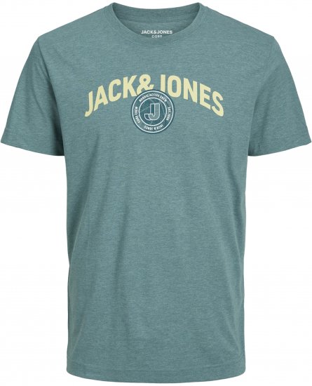 Jack & Jones Ounce Logo T-Shirt Grey - Kratke Majice - Moške kratke majice za močnejše postave
