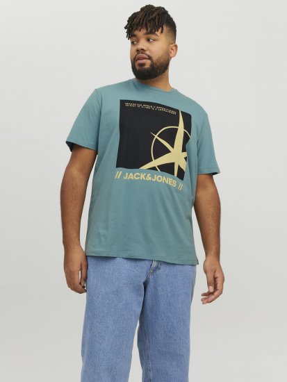 Jack & Jones Conrad T-Shirt Grey - Kratke Majice - Moške kratke majice za močnejše postave