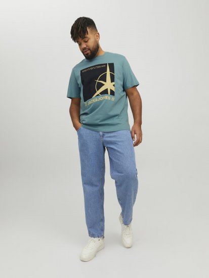 Jack & Jones Conrad T-Shirt Grey - Kratke Majice - Moške kratke majice za močnejše postave