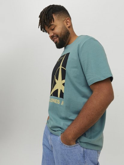 Jack & Jones Conrad T-Shirt Grey - Kratke Majice - Moške kratke majice za močnejše postave