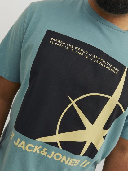 Jack & Jones Conrad T-Shirt Grey - Kratke Majice - Moške kratke majice za močnejše postave