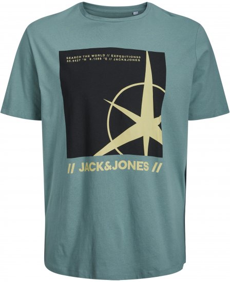 Jack & Jones Conrad T-Shirt Grey - Kratke Majice - Moške kratke majice za močnejše postave