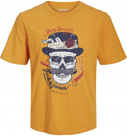 Jack & Jones Roxbury T-Shirt Orange - Kratke Majice - Moške kratke majice za močnejše postave