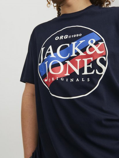 Jack & Jones Codyy T-Shirt Navy - Kratke Majice - Moške kratke majice za močnejše postave