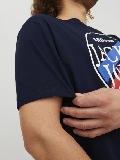 Jack & Jones Codyy T-Shirt Navy - Kratke Majice - Moške kratke majice za močnejše postave