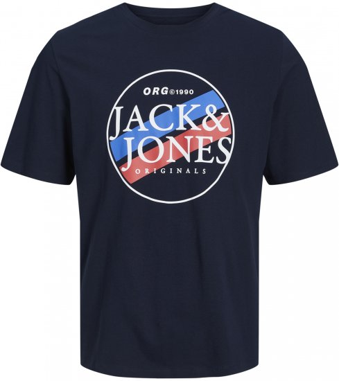 Jack & Jones Codyy T-Shirt Navy - Kratke Majice - Moške kratke majice za močnejše postave