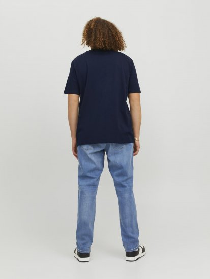 Jack & Jones Copenhagen Photo T-Shirt Navy - Kratke Majice - Moške kratke majice za močnejše postave