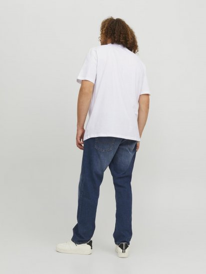 Jack & Jones Copenhagen Photo T-Shirt White - Kratke Majice - Moške kratke majice za močnejše postave