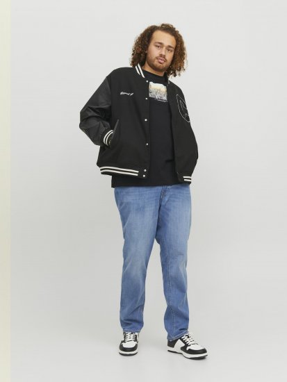 Jack & Jones Copenhagen Photo T-Shirt Black - Kratke Majice - Moške kratke majice za močnejše postave