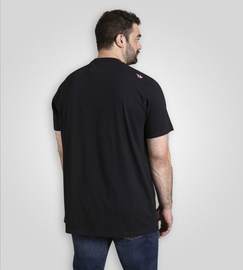 D555 Derby T-Shirt Rhythm and Rides Navy - Kratke Majice - Moške kratke majice za močnejše postave