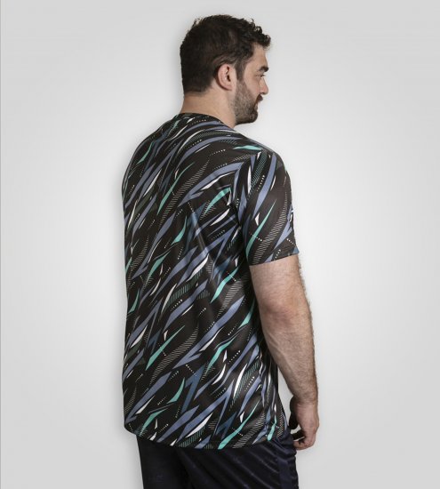 D555 Nottingham T-shirt Lightweight Black - Kratke Majice - Moške kratke majice za močnejše postave