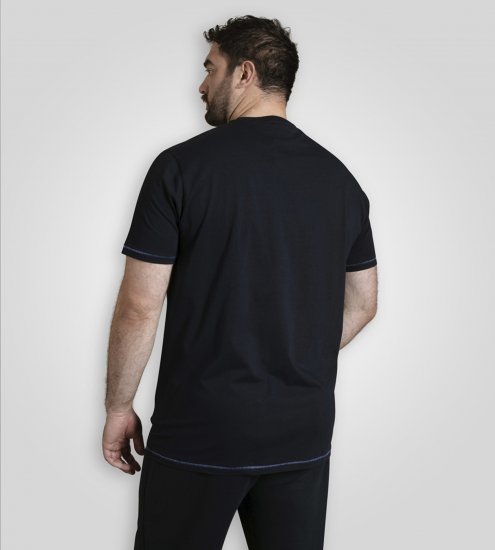 D555 Birkenhead T-Shirt Gas Monkey Garage Navy - Kratke Majice - Moške kratke majice za močnejše postave