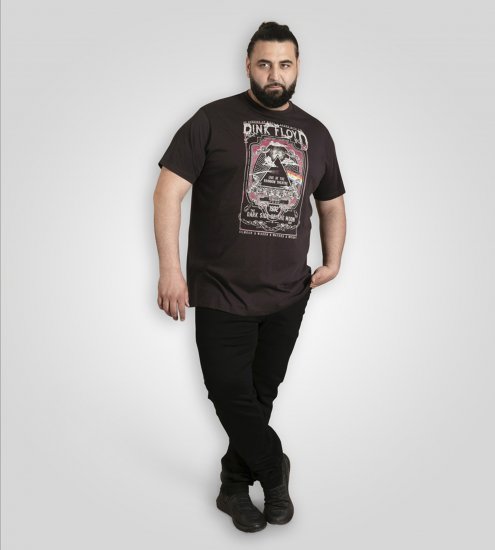 D555 Blackpool T-Shirt Official Pink Floyd Black - Kratke Majice - Moške kratke majice za močnejše postave