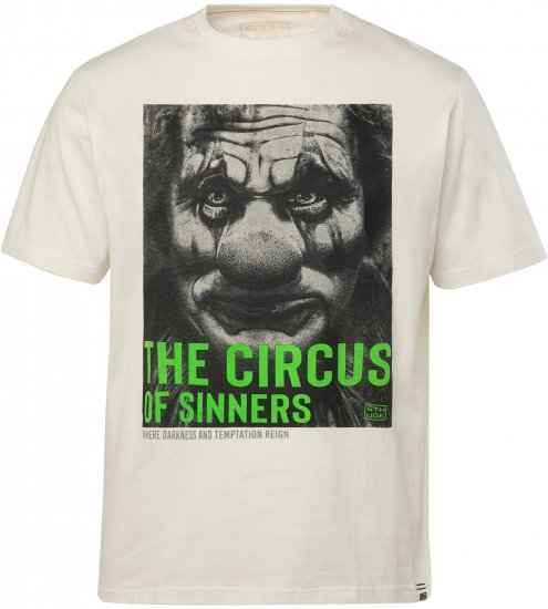 STHUGE T-Shirt Circus Of Sinners White - Kratke Majice - Moške kratke majice za močnejše postave