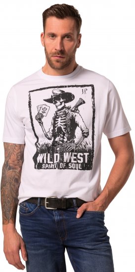 JP1880 T-Shirt 2-Pack Wild West Black And White - Kratke Majice - Moške kratke majice za močnejše postave