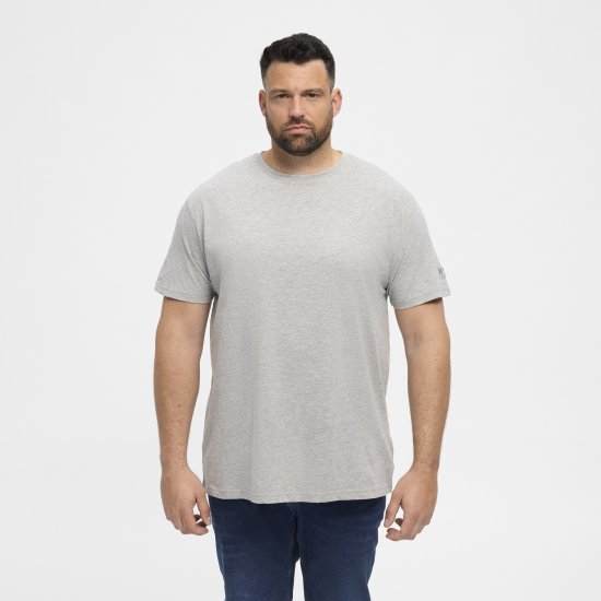 North Latitude T-Shirt O-Neck Grey Melange TALL - TALL T-shirts - 