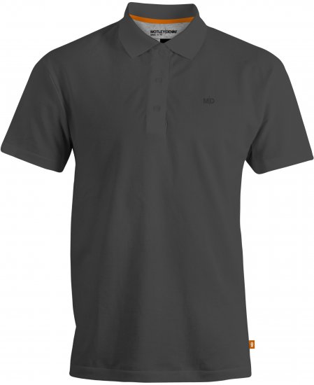 Motley Denim Bratislava Polo Charcoal - Polo majice - Moške Polo Majice za Močnejše Postave