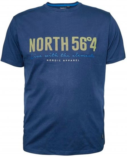 North Latitude 99865 Printed T-Shirt Blue - Majice s potiskom - 