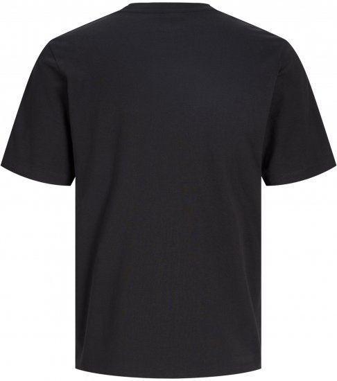 Jack & Jones Kevin Majica Črna - Kratke Majice - Moške kratke majice za močnejše postave