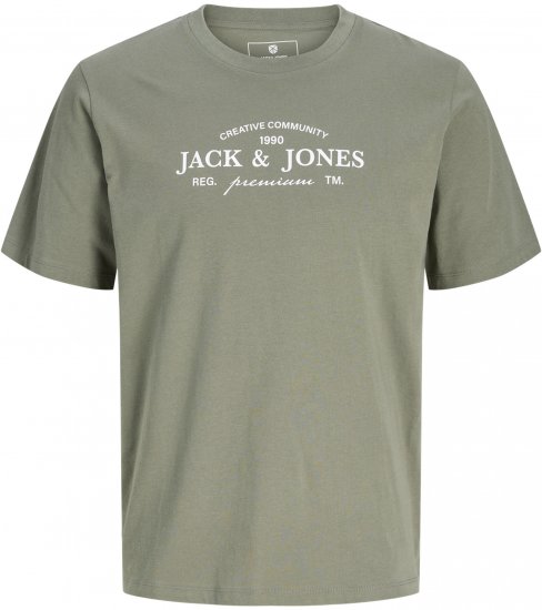 Jack & Jones Kevin Majica Siva - Kratke Majice - Moške kratke majice za močnejše postave