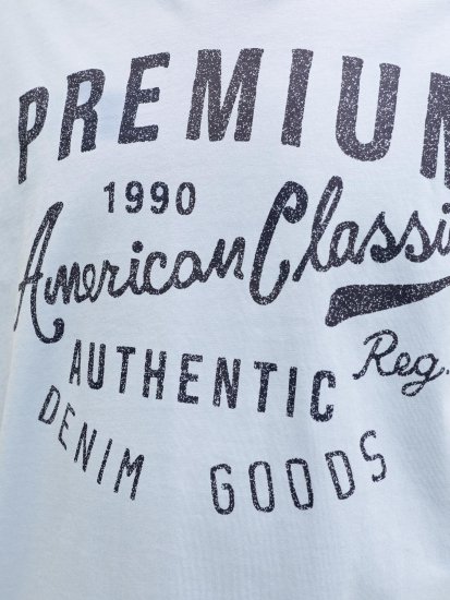 Jack & Jones Alex Majica Svetlo Modra - Kratke Majice - Moške kratke majice za močnejše postave