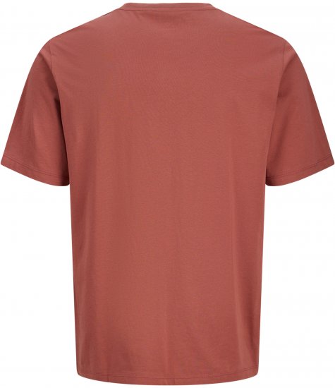 Jack & Jones Alex Majica Rdeča - Kratke Majice - Moške kratke majice za močnejše postave