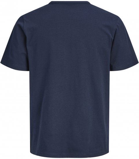 Jack & Jones College Logo Crew Neck T-Shirt Blue - Kratke Majice - Moške kratke majice za močnejše postave