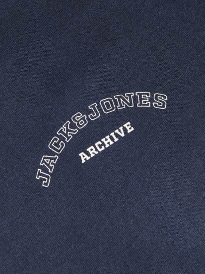 Jack & Jones College Logo Crew Neck T-Shirt Blue - Kratke Majice - Moške kratke majice za močnejše postave