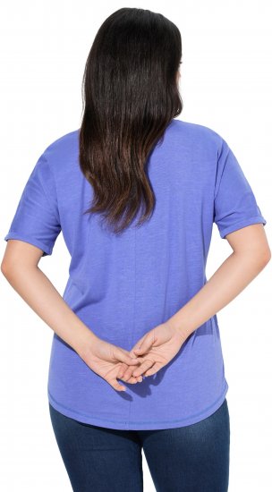Ulla Popken Lady Of The Moon Short Sleeve Graphic Tee Lavender - Natisnjene majice za ženske - 