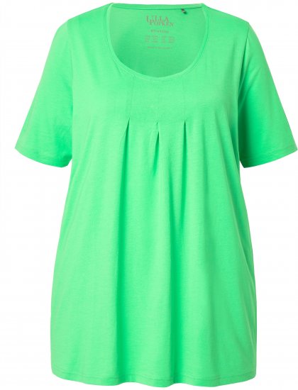 Ulla Popken Essential Front Pleat Tee Mint Green - Majice - 
